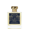 A bottle of Roja Parfums "A Midsummer Dream EDP" with a gold cap and a navy label featuring gold detailing, infused with hints of rose.