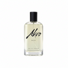 A clear glass bottle of HAZE Eau de Parfum by Akro, featuring a black cap and black text, exuding a refined smoky scent perfectly complemented by the herbal aroma of Clary sage.