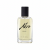 A clear bottle of Akro AWAKE Eau de Parfum with a black cap. The light yellow unisex perfume boasts a captivating coffee fragrance. The bottle's label reads "Akro" with "AWAKE" written underneath.