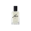 A clear glass perfume bottle, featuring a black cap and labeled with "Akro" and "HAZE," exudes a smoky scent with hints of clary sage.