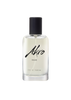 A clear glass perfume bottle, featuring a black cap and labeled with "Akro" and "HAZE," exudes a smoky scent with hints of clary sage.