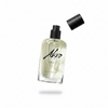 MALT by Akro, a clear glass bottle of Eau de Parfum with a black spray pump, has its cap placed slightly askew beside it, exuding a sweet and smoky scent.