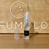 Elephant perfume bottles set with spray vial on wooden display