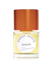 A bottle of Sarah Baker's fragrance "Atlante" featuring a distinctive amber-colored cap. The label prominently displays "Sarah Baker" and "Atlante," with the inscription "nose: Sarah McCartney" below, offering a fresh scent evocative of seaweed.