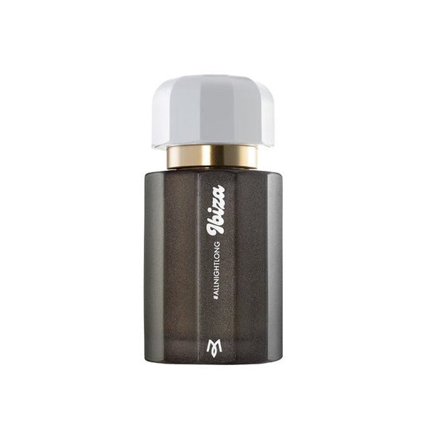 AllNightLong eau de parfum bottle with white cap and dark body, vertical 'ALLNIGHTLONG' text