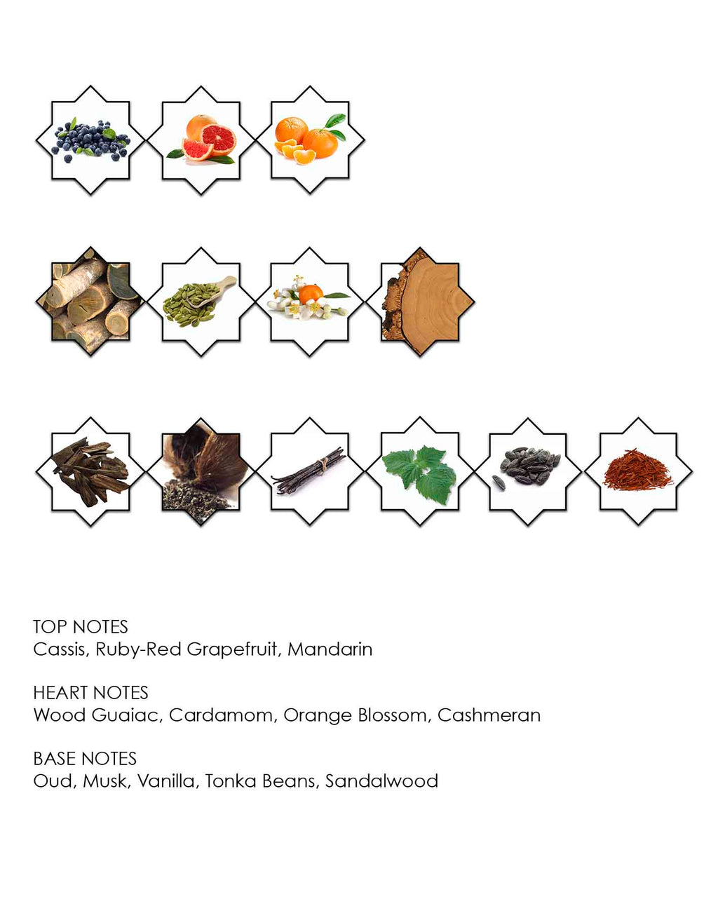 Explore the enchanting Kajal Homme by Kajal - Classic Collection, an exquisite men's fragrance. It opens with top notes of cassis, ruby-red grapefruit, and mandarin. The heart reveals accords of wood guaiac, cardamom, orange blossom, and cashmeran. The base is enriched with oud, musk, vanilla, tonka beans, and sandalwood for a lasting impression.