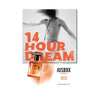 Perfume advertisement featuring a shirtless person dancing in front of a large "14 HOUR DREAM" text and an image of a perfume bottle labeled "Jusbox 14Hour Dream," evoking the spirit of the 14 Hour Technicolor Dream and the essence of Pink Floyd's psychedelic rock era.
