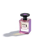 Purple JUSBOX eau de parfum bottle with black cap and purple label