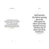 Narcissus perfume booklet page with poem text in large serif type