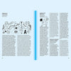 A two-page spread of a magazine article titled "Smell, Feel. Perfumers, Odors, and Emotions" from the Nez brand showcases text in French and abstract black-and-white line drawings on a light blue background, capturing the allure of perfume and the captivating world of olfaction.