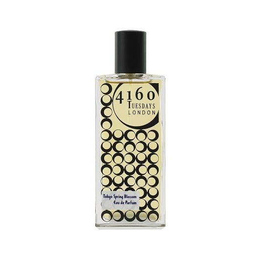 Tokyo Spring Blossom eau de parfum bottle with black cap and patterned label