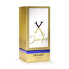 A gold and white rectangular box with "Xerjoff Accento Overdose" and "Xerjoff Accento Eau de Parfum" written on it features a blue band around its lower section, hinting at the captivating olfactory notes of the Accento Overdose perfume contained within.