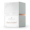 A perfume box for "Brooklyn by Gallivant" with a city map design. The light grey box, accented in copper, holds a 30ml bottle of this creative scent, perfect as a summer fragrance.