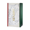 A box of Xerjoff Renaissance perfume with a design featuring a world map, gold text, and red, white, and green colors on the sides—an elegant nod to its Italian citrus notes of Calabrian bergamot.