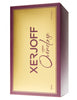 A product box for Uden Overdose by Xerjoff, featuring a golden front with maroon sides and text details indicating the volume as 50 ml (1.7 fl. oz). This exquisite packaging mirrors the fougere fragrance within.